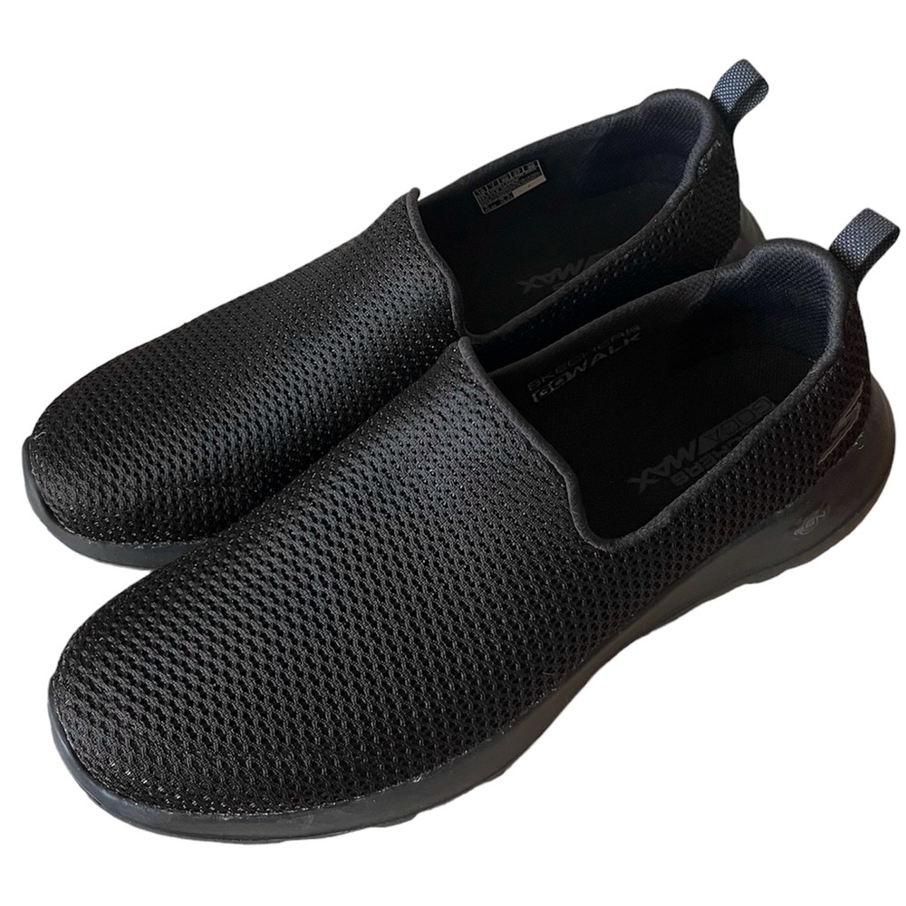 Skechers Go‎ Walk Goga Max  black Women’s Slip on Shoes Sz 10